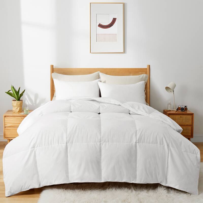 All-Year-Round White Goose Down Comforter All Warmth Rating