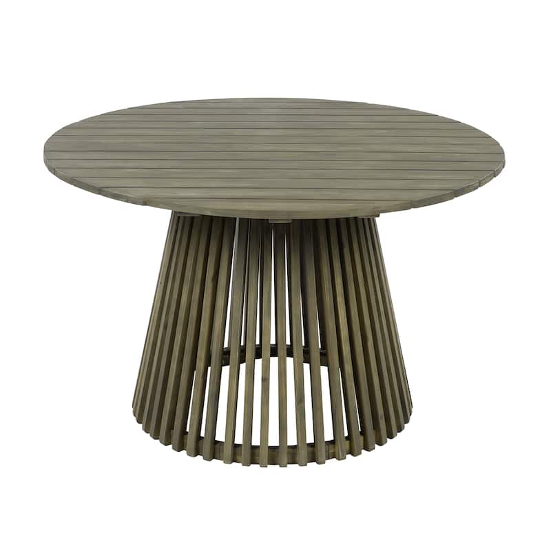Christopher Knight Home - Sherlock Rustic Acacia Patio Round Dining Table