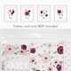 preview thumbnail 2 of 4, Burgundy Pink Watercolor Floral Collection Wall Decor Art Prints (Set of 4) Blush Maroon Wine Rose Shabby Chic Flower Farmhouse