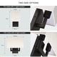 preview thumbnail 6 of 18, 12in H Dark Bronze Wall Sconce Light With Oatmeal Fabric Shade