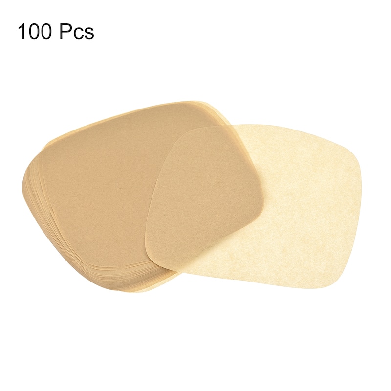 9 inch Parchment Paper, 100pcs Non Stick Baking Paper Air Fryer Paper Brown