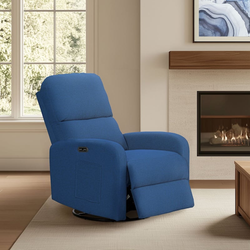 INK+IVY Dakota Power Recliner 3-in-1 with Swivel, Glider, USB Ports