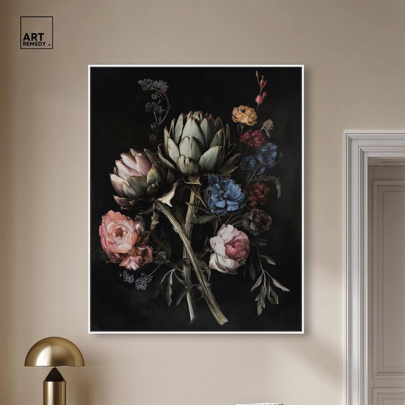 Moody Artichoke III Canvas by Art Remedy