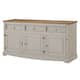 65" Wood Buffet Sideboard Corona Collection | Furniture Dash -  Furniture Dash|Gray wash stain, tops in antique brown color.