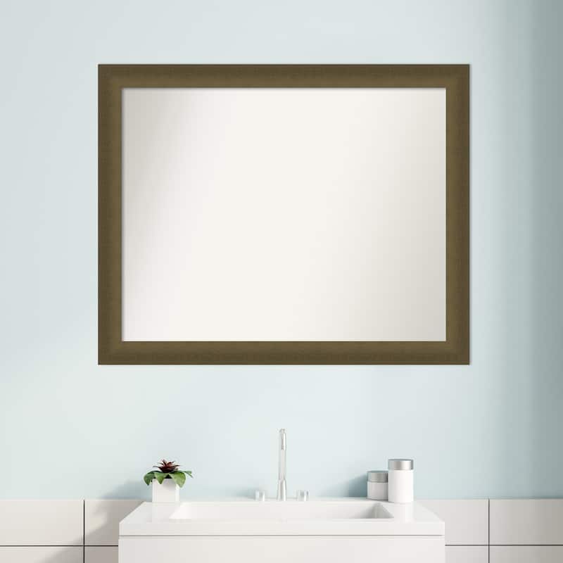 Blaine Narrow Non-Beveled Framed Bathroom Vanity Wall Mirror