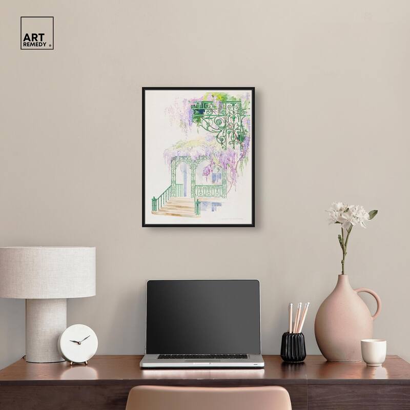 Cast Iron Porch Railing Canvas by Art Remedy