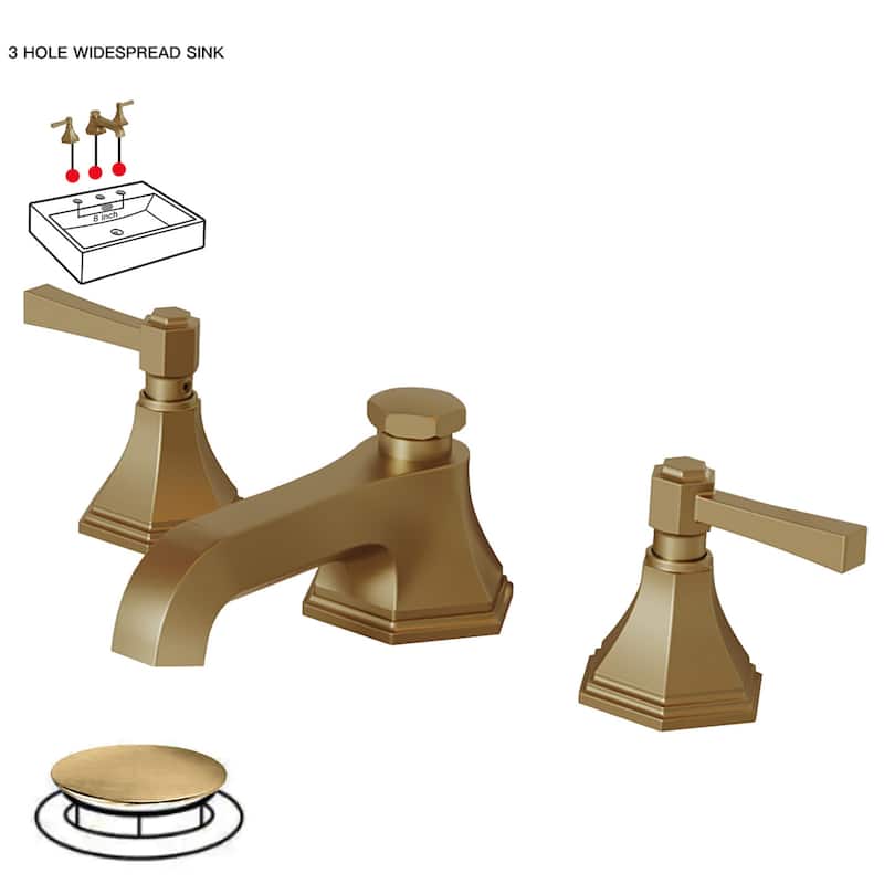 Bathroom Faucet with Pop-Up Drain Lever