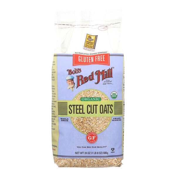 Bob's Red Mill Steel Cut Oats - Gluten Free - Case of 4 - 24 oz.