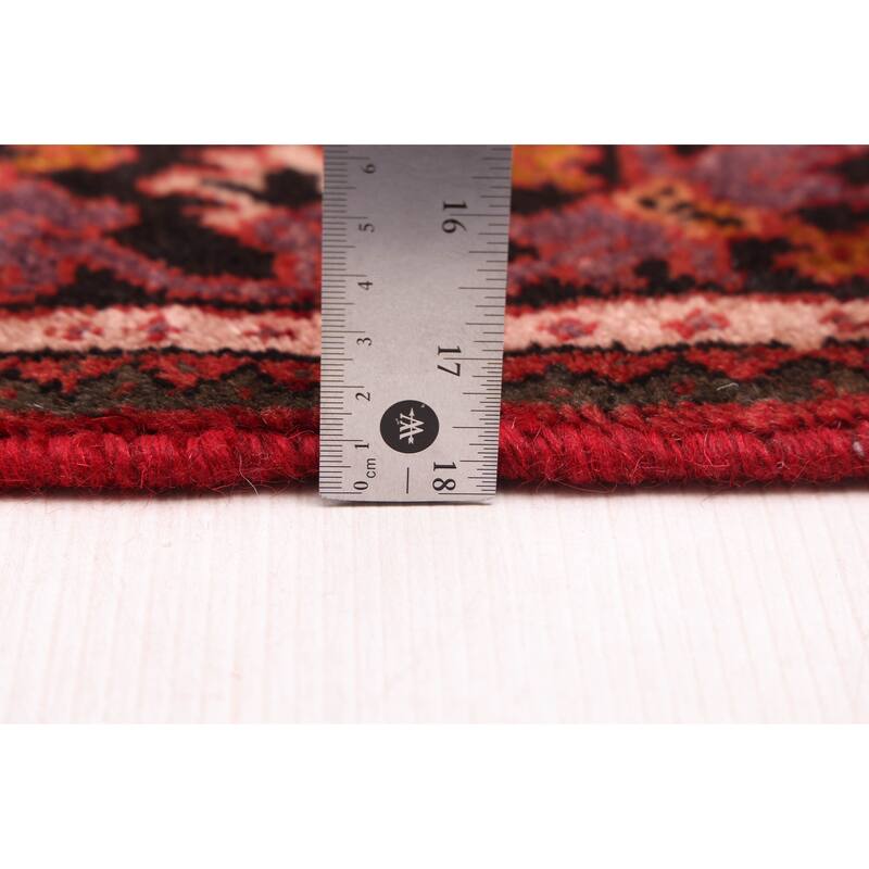 ECARPETGALLERY Hand-knotted Andelz Dark Red Wool Rug - 4'4 x 7'0