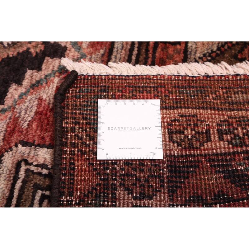 ECARPETGALLERY Hand-knotted Konya Anatolian Dark Red Wool Rug - 3'8 x 10'5