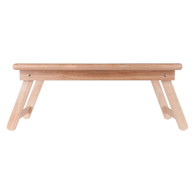 Arlo Breakfast Tray with Flip Top Natural and White Finish