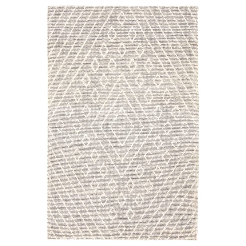 ECARPETGALLERY Braid weave Sienna Grey Wool Rug - 5'2 x 7'10 - Grey - 5'2 x 7'10