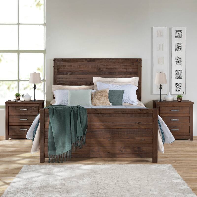 Carmel Bed - Queen Size - Walnut