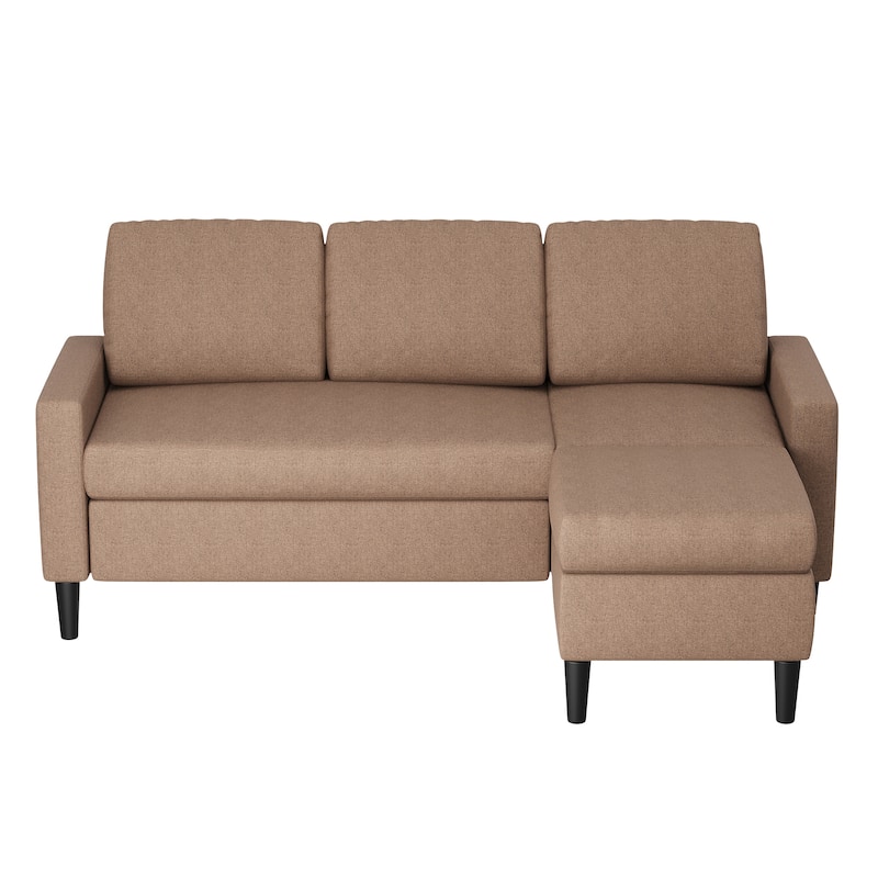 Futzca 74" Convertible Sectional Sofa Couch, Small L-Shaped Sofa