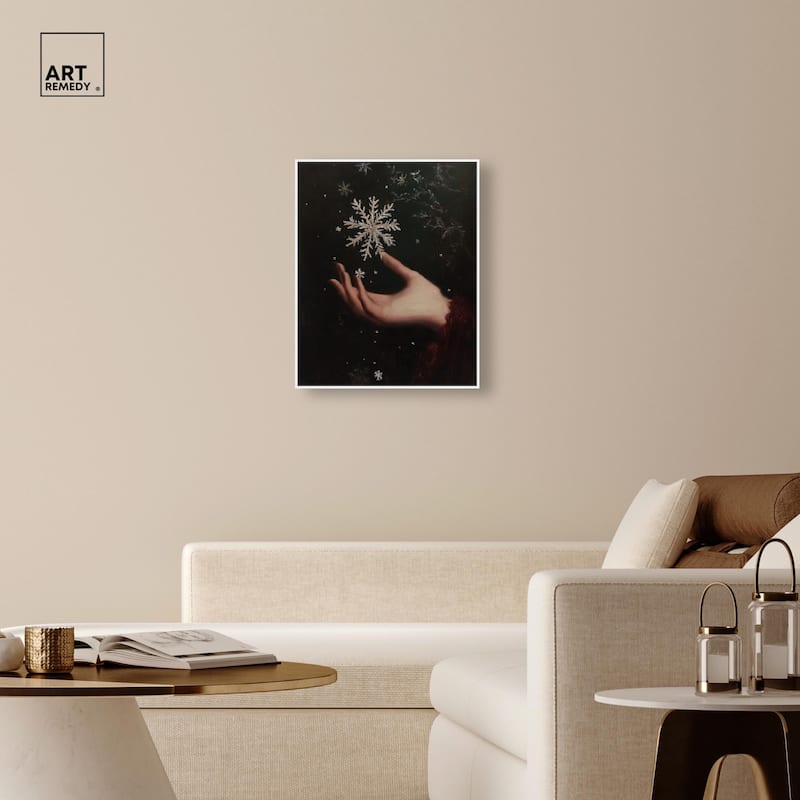 Holding Winter Canvas by Art Remedy