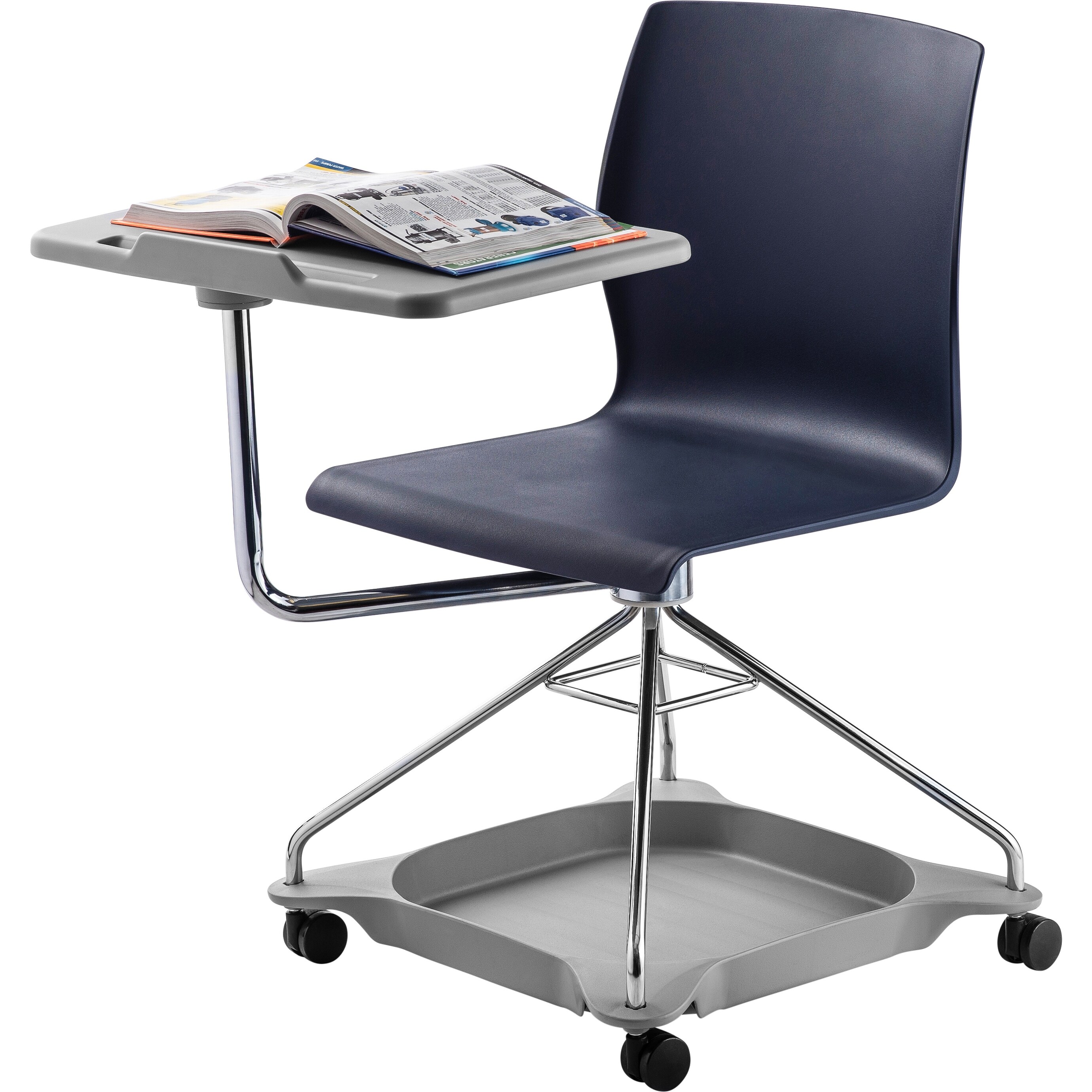 Mobile tablet outlet arm chair