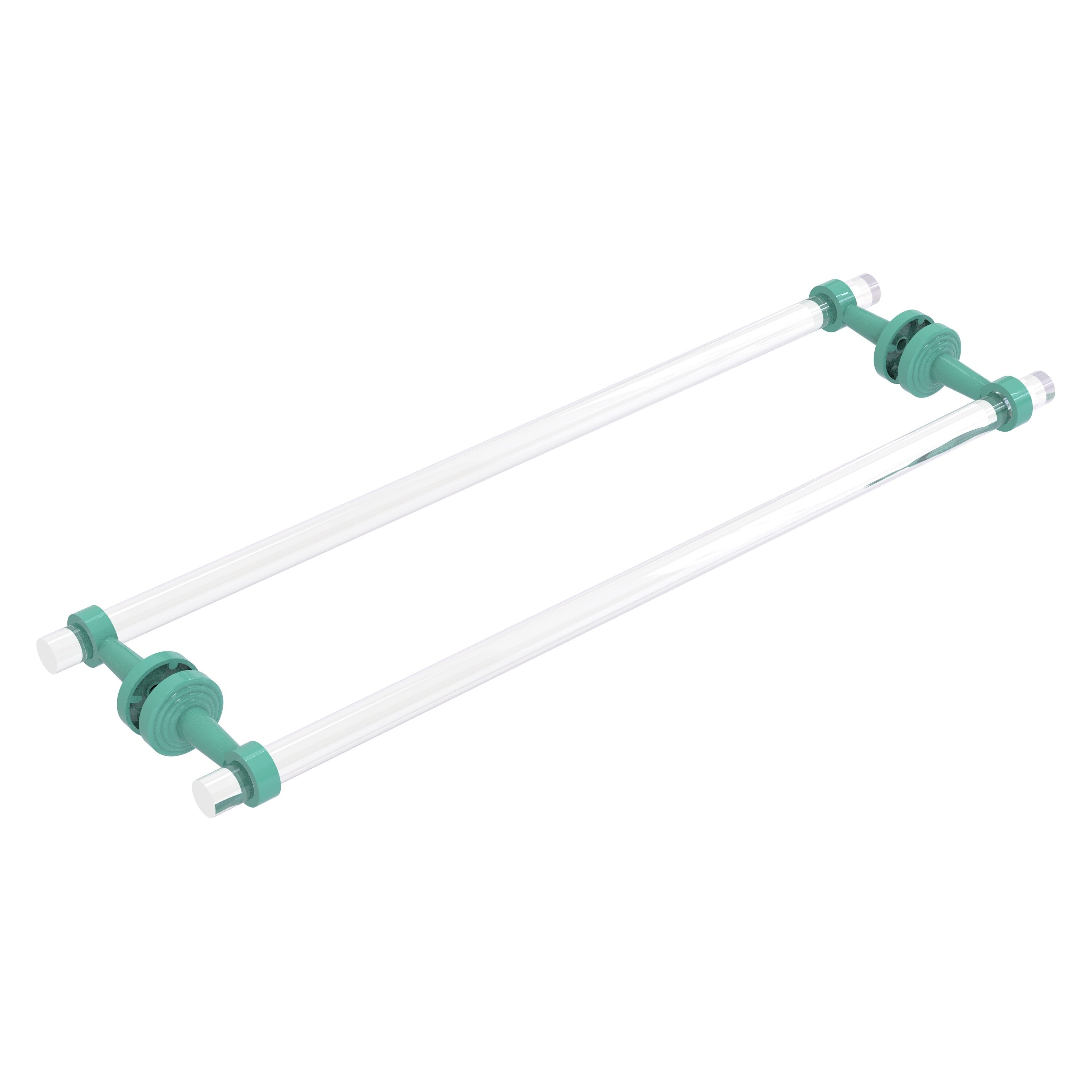 Allied Brass Pacific Beach Collection 18 Inch Back to Back Shower Door Towel Bar