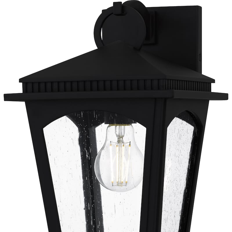 Huck 1-Light Earth Black Outdoor Wall Lantern