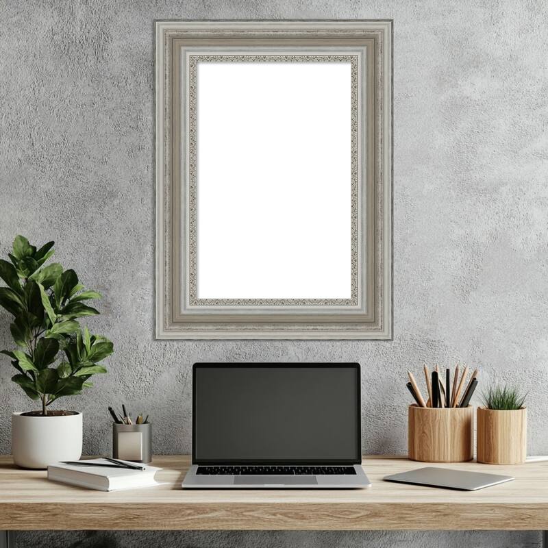 Amanti Art Parlor Black Framed Dry Erase Magnetic Board