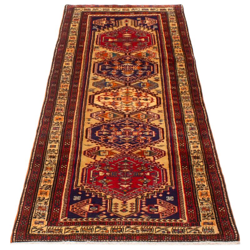 ECARPETGALLERY Hand-knotted Konya Anatolian Beige Wool Rug - 3'8 x 9'5