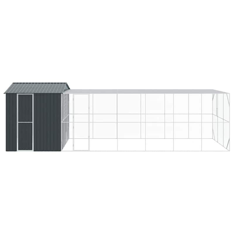 vidaXL Bird Cage Anthracite Galvanized steel