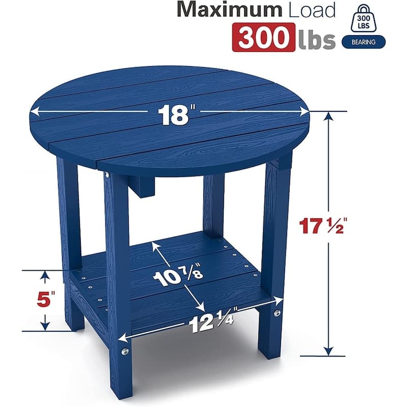 WINSOON HIPS All Weather Outdoor Side Table