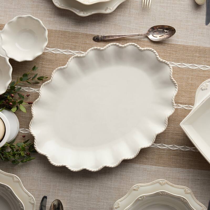 Certified International Heritage Large Oval Platter 16" x 12" - 16"W x 12"D x 1.5"H