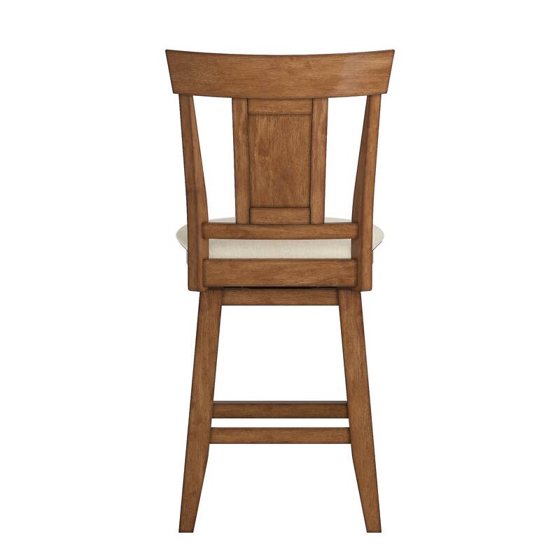 Eleanor Panel Back Wood Swivel Chair by iNSPIRE Q Classic