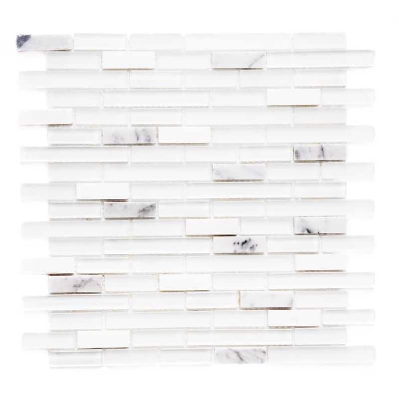 The Tile Life Victory Brick 1x2 Glass Backsplash Wall Tile