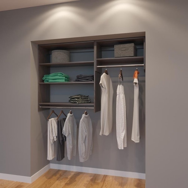 Shop Modular Closets 5 5 Ft Closet Organizer System 66