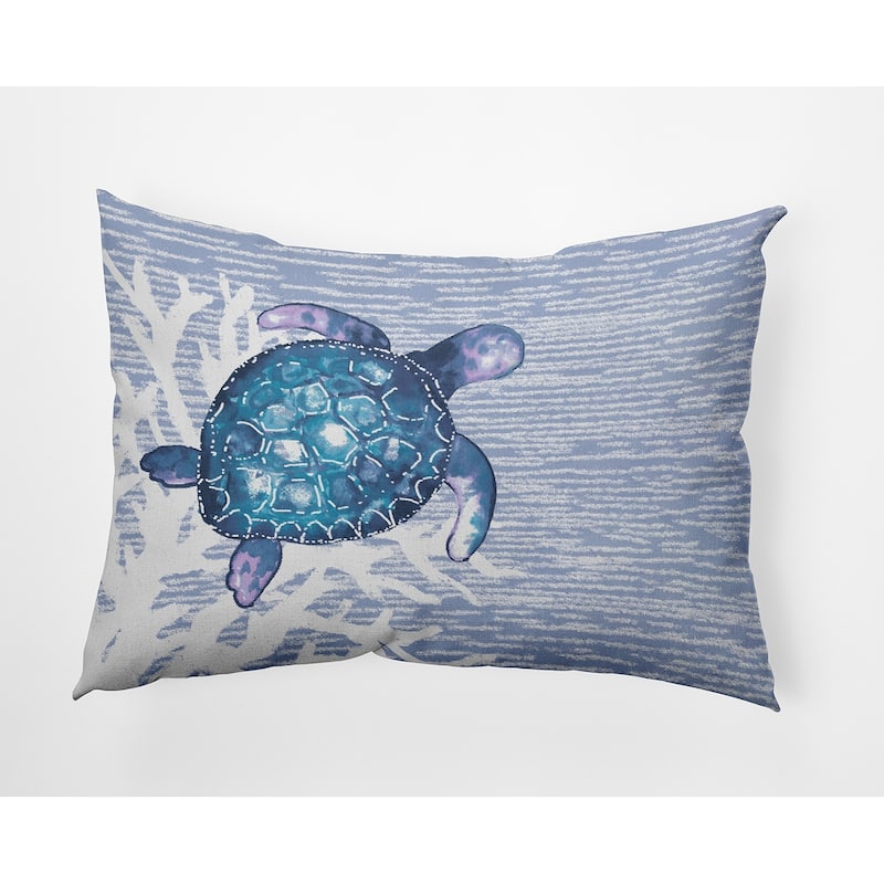 Turtle Friend Decorative Throw Pillow - 14" x 20" - Peri