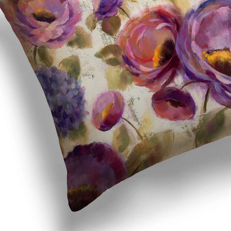 Laural Home Precious Purples and Blues II Indoor Decorative Pillow