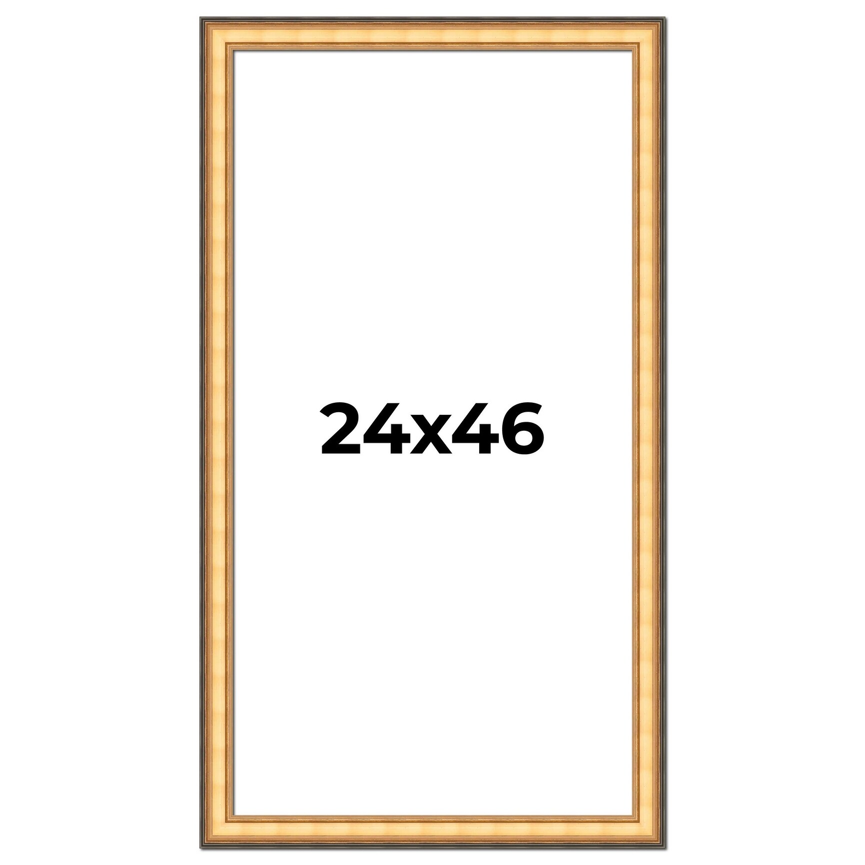 24x46 Frame Gold Plein Aire Solid Wood Picture Frame Width 2 Inches |