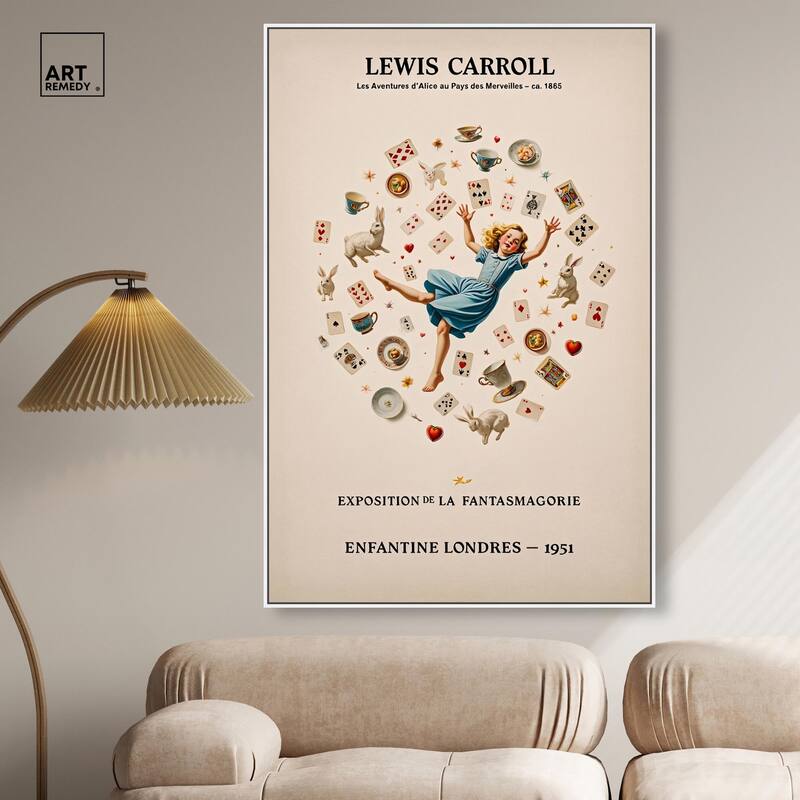 Carroll's Alice in Motion Canvas by Art Remedy