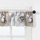 preview thumbnail 2 of 1, Bedtime Originals Little Rascals Gray/Taupe Animal and Leaf Print Window Valance