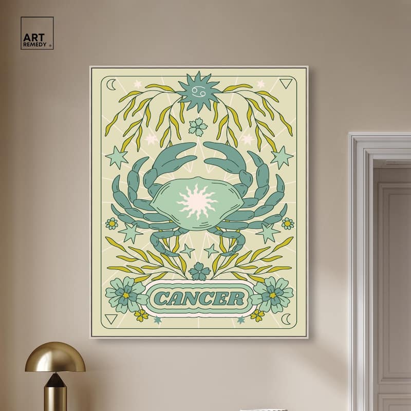 Cancer Stars Card Canvas by Art Remedy