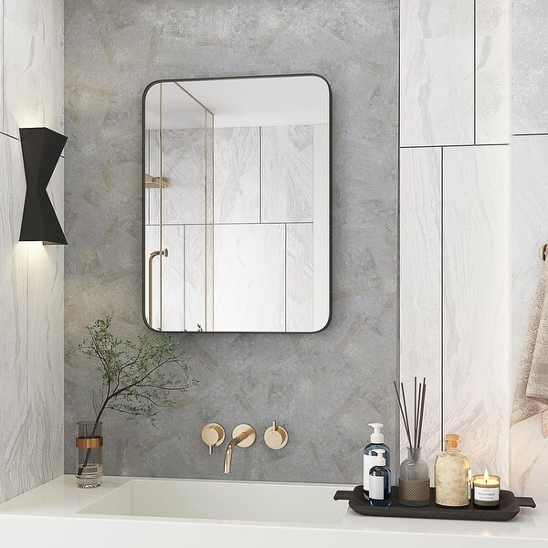 Wall-Mounted Mirrors - Premium Rectangular Bathroom Mirror - Bed