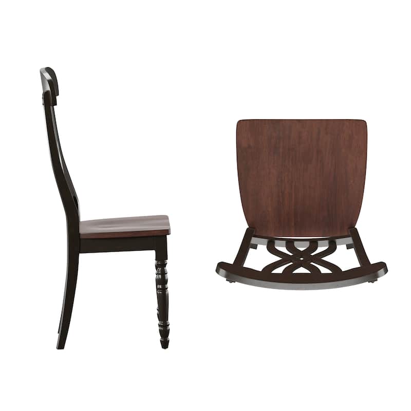 Brunico Two-Tone Antique Dining Chairs (Set of 2)
