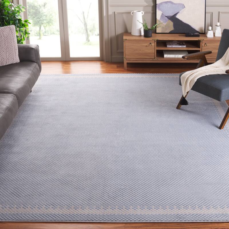 SAFAVIEH, Continental Wally Modern Rug - 11' x 15' - Blue/Beige