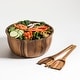 preview thumbnail 2 of 0, Large Salad Bowl with Servers -11" bowl - 11 x 11
