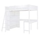 preview thumbnail 18 of 35, Full Size Loft Bed with Desk and Shelf
