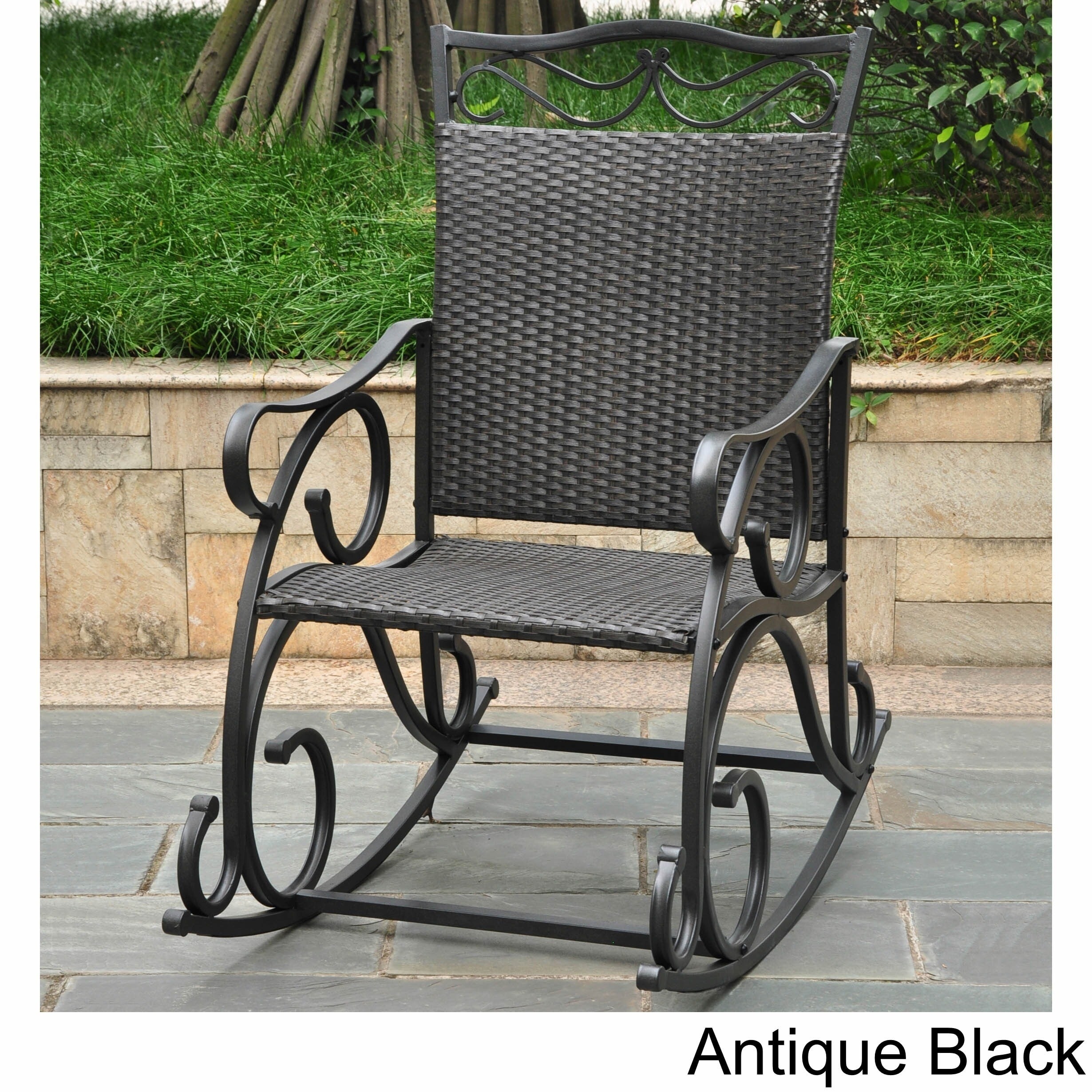 International caravan valencia resin wicker glider chair deals