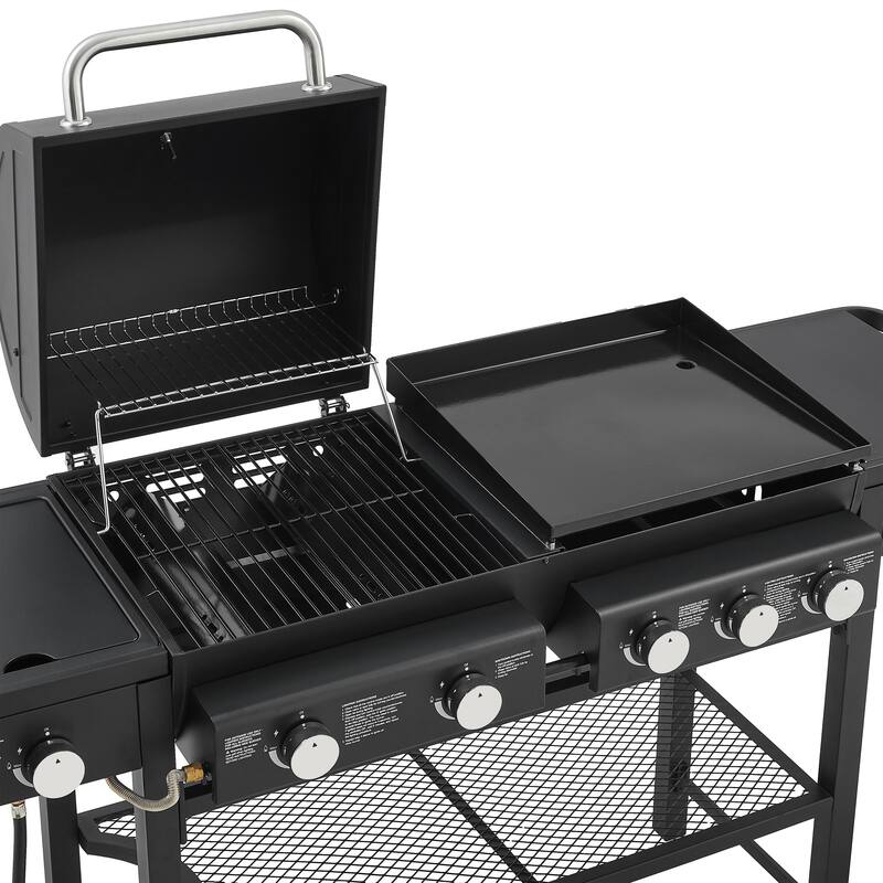 GDF Studio - Firecrest Pro All-in-One Propane Gas Grill with Griddle
