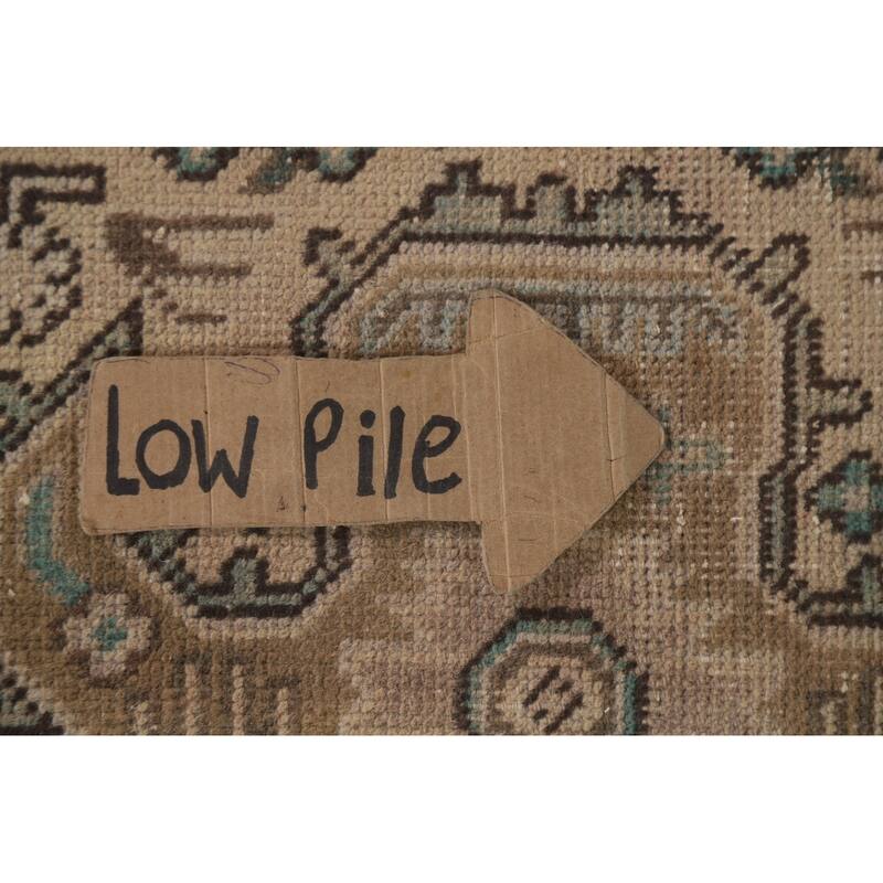 Hand Knotted Oriental 100% Wool Carpet Traditional Medallion Peach Tabriz Area Rug - 9' 7'' X 6' 5''