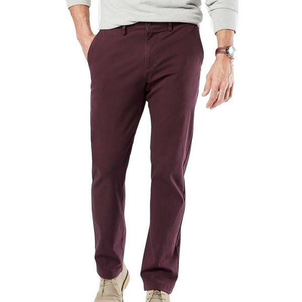 Dockers Mens Pants Red Size 38x32 Alpha Khaki Slim Fit Chino Stretch. Opens flyout.