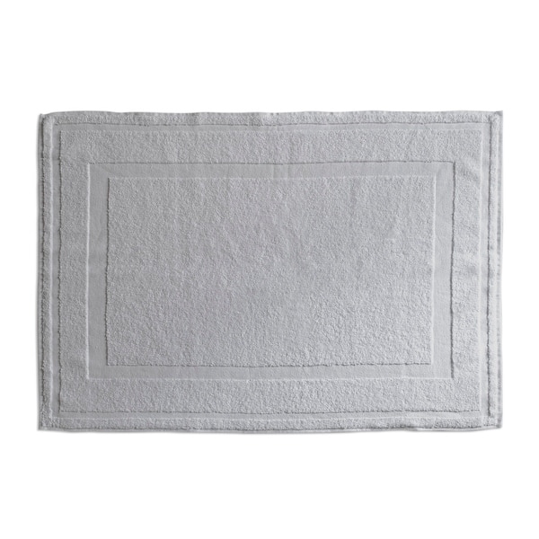 Shop Brielle Home Emery White Terry Bath Mat 20 X 28 Inches Overstock 29611443