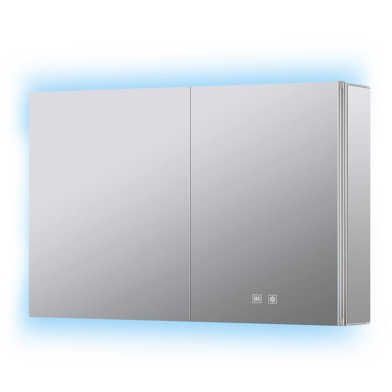 Corsica Surface-Mount LED Mirror Medicine Cabinet with Defogger
