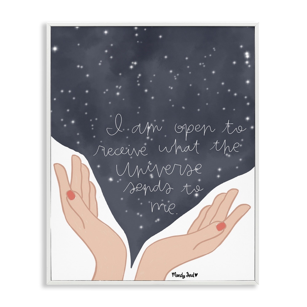 Stupell Receive What Universe Sends Framed Giclee Art Design By Mandy Ford Art + Illustration