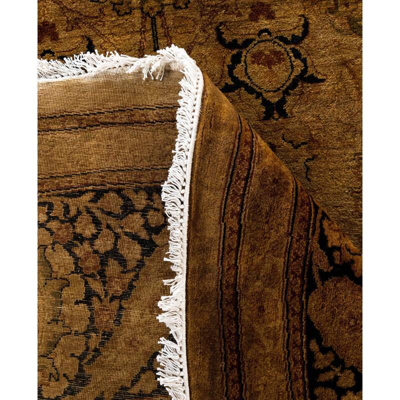 Overdyed One-of-a-Kind Hand-Knotted Area Rug - Gold - 9' 1" x 9' 1"