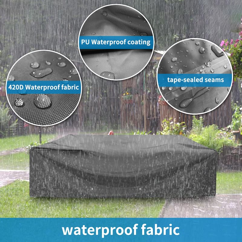 500D Patio Furniture Covers Thickening Outdoor Cover Protective